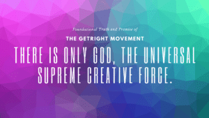 There is Only God, the universal supreme creative force/mind
