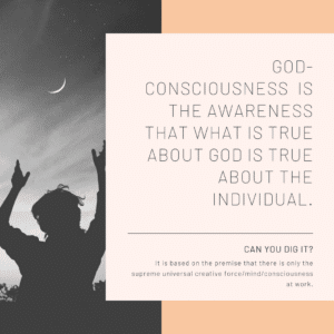 What is true about God is true about the individual.
